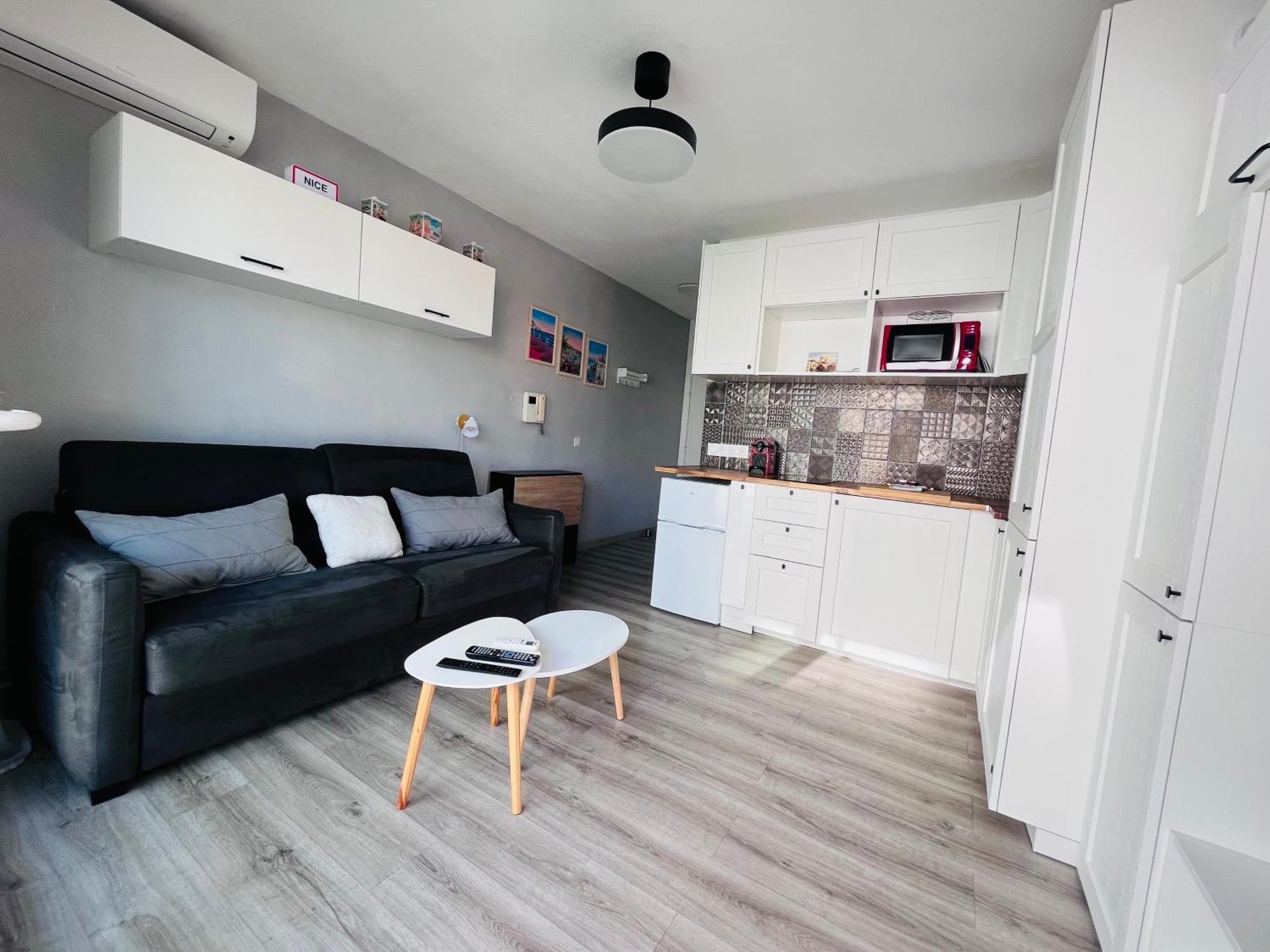 Studio Terrasse Et Parking Prive Ницца Экстерьер фото